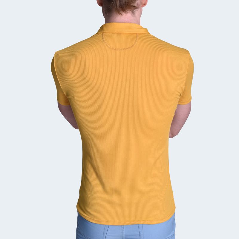 SHORT SLEEVE BOX COLLAR POLO - CAMEL