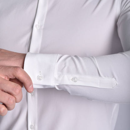 Camisa Suit Premium de Manga Larga Perfect Fit - MARFIL