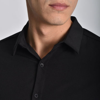 CAMISA SUIT MANGA LARGA PERFECT FIT - NEGRO