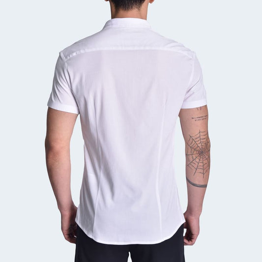 Premium Lightweight and Breathable Perfect Fit Short Sleeve Shirt - WHITE