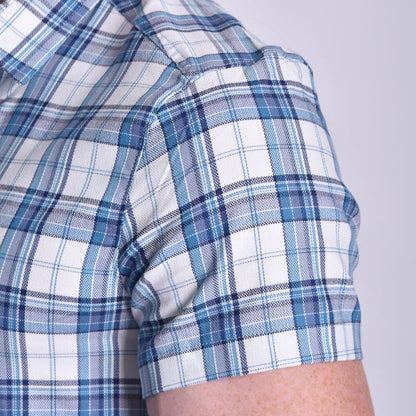 PLAID SHORT SLEEVE SHIRT - BLAZUL
