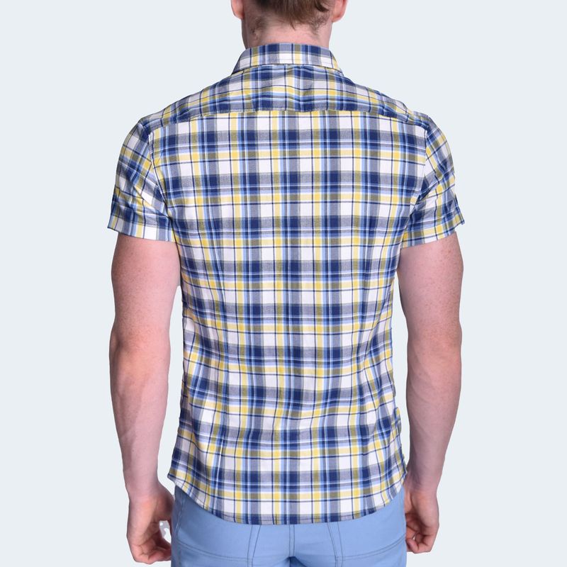 PLAID SHORT SLEEVE SHIRT - AZUCEL