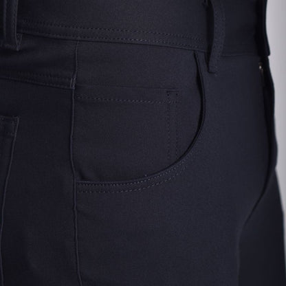 Pantalon Semipitillo Estilo Clásico, Perfect Fit, Tela Premium, Elegante y Versátil - AZUL MARINO
