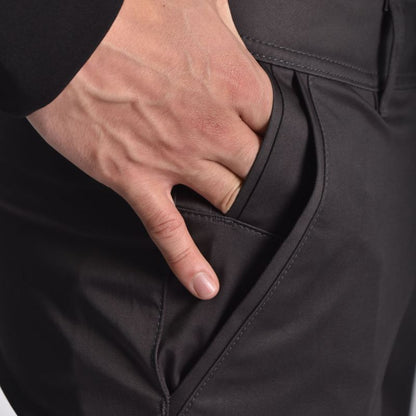 Pantalon Pitillo Satinado Elegante Perfect Fit con Acabado Suave - PLOMO