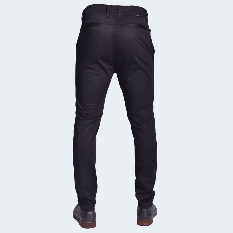 Pantalon Pitillo Satinado Elegante Perfect Fit con Acabado Suave - NEGRO