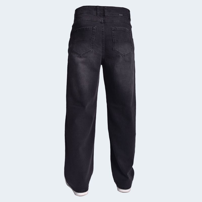COMFORT DENIM WIDE LEG FIT PANTS - LEAD