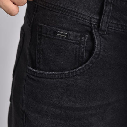 COMFORT DENIM WIDE LEG FIT PANTS - LEAD
