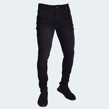 Pantalon Denim Confort Liberty para Hombre, Entalle Pitillo, Stretch, Versatil - negro