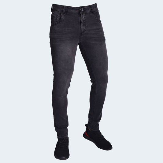 Pantalon Denim Confort Liberty para Hombre, Entalle Pitillo, Stretch, Versatil - plomo