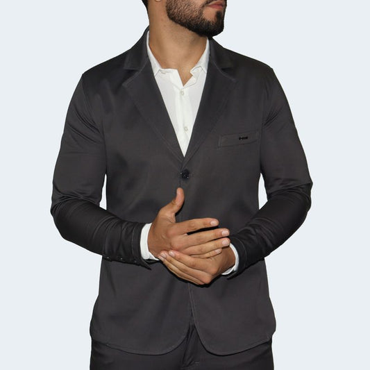 PERFECT FIT SATIN BLAZER - LEAD