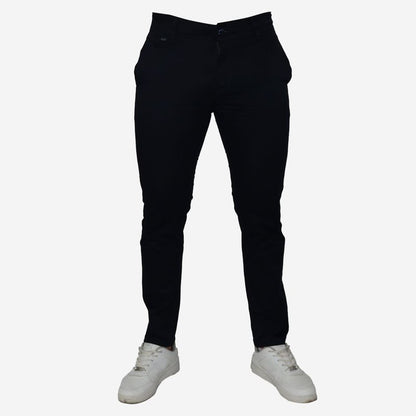 SEMI-SKINNY DRILL TROUSERS - BLUE