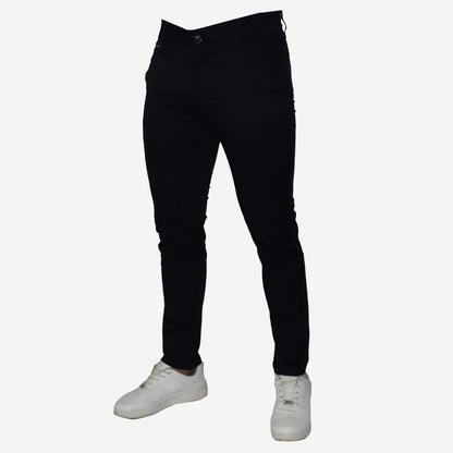 SEMI-SKINNY DRILL TROUSERS - BLUE