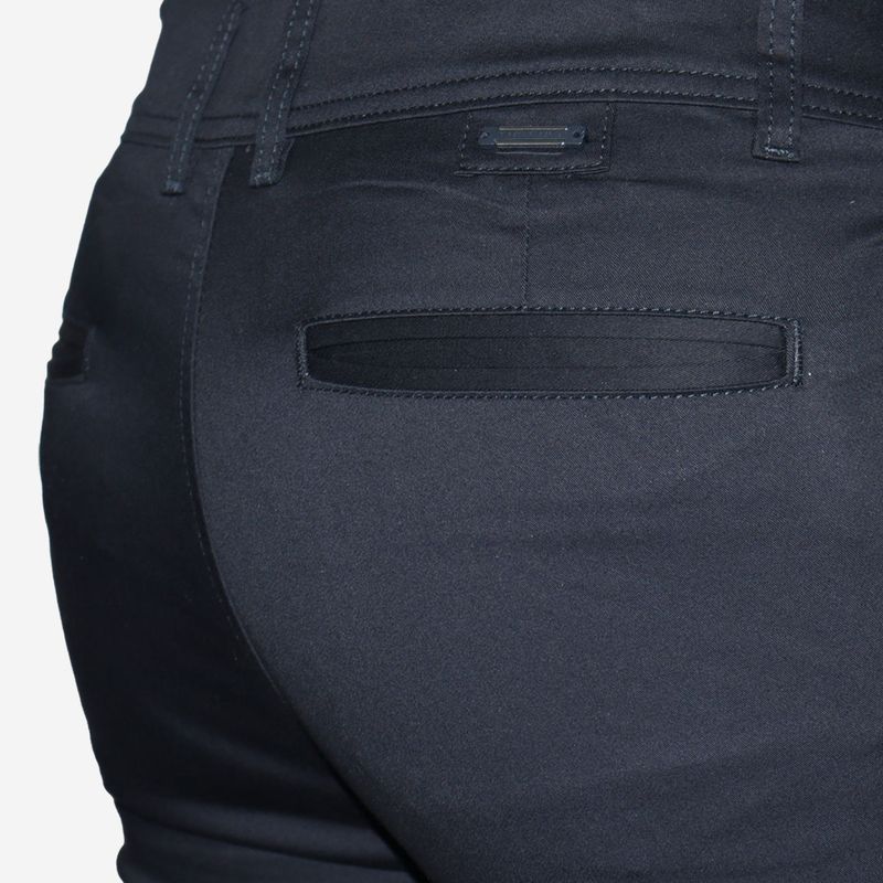 SEMI-SKINNY DRILL TROUSERS - BLUE