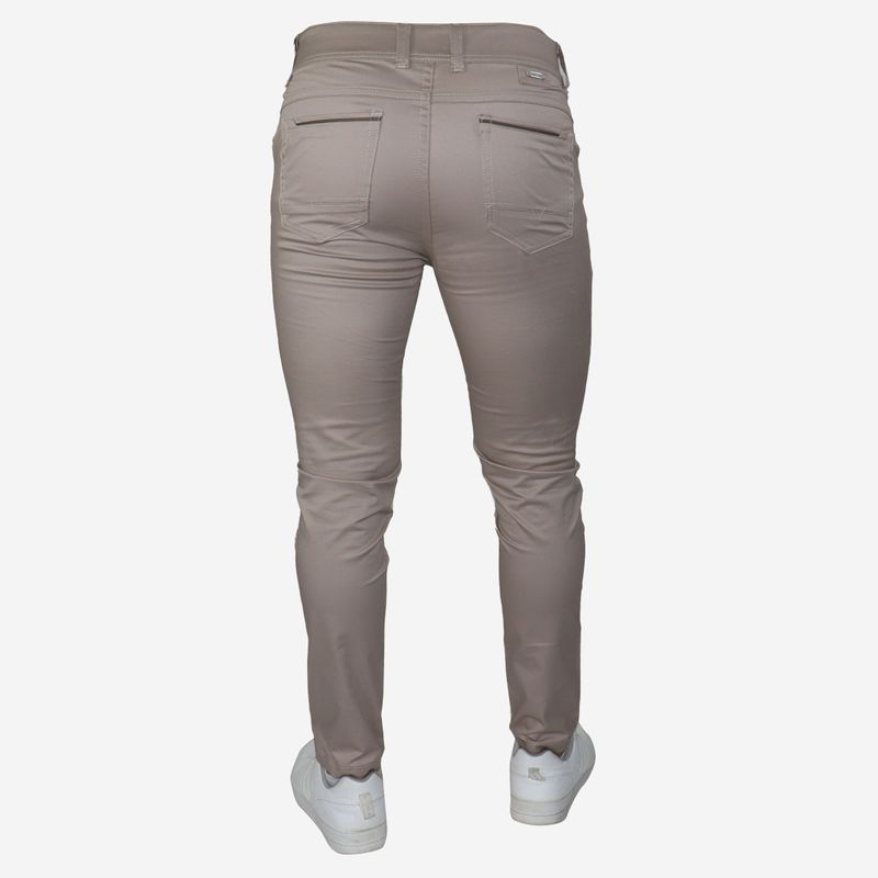 SKINNY DRILL TROUSERS - SAND
