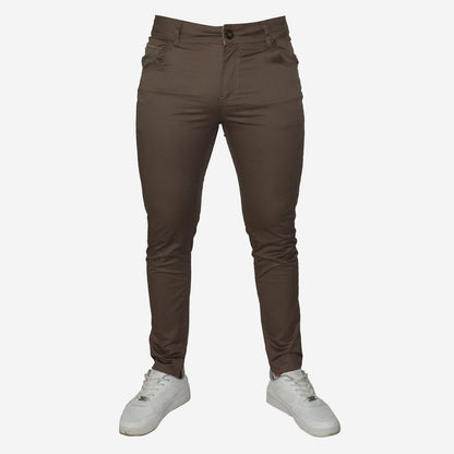 SKINNY DRILL PANTS - CASTOR