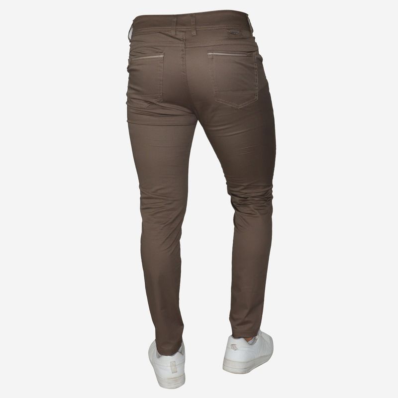 SKINNY DRILL PANTS - CASTOR