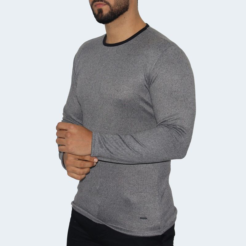Men's Signature round-neck sweater, perfect fit, special anatomical and breathable fabric, modern style - LEAD