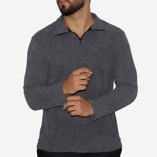 Men's Signature high-neck zip-up jacket - LEAD