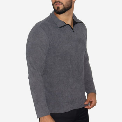 Men's Signature high-neck zip-up jacket - LEAD
