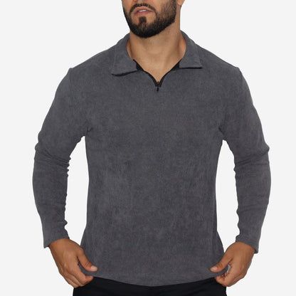 Men's Signature high-neck zip-up jacket - LEAD