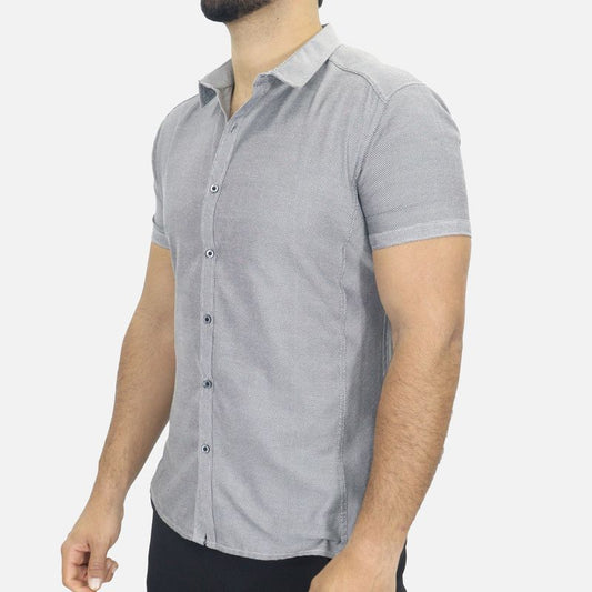 Signature short-sleeve shirt – polished style for cool, casual days - NEBLA