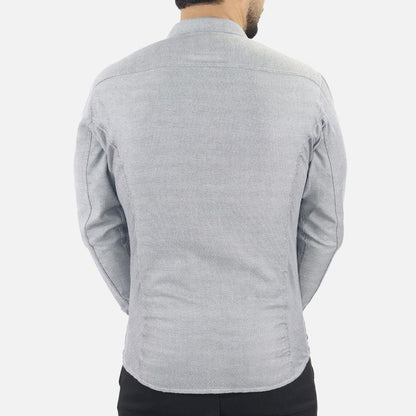 Camisa Signature manga larga – diseño sofisticado con textura tejida - NEBLA