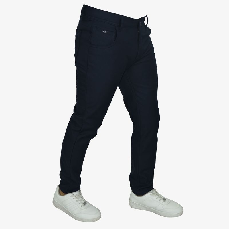 Pantalón Semi Pitillo Smart Fabric – Tejido Tecnológico Impermeable con Protección UV - AZUL MARINO