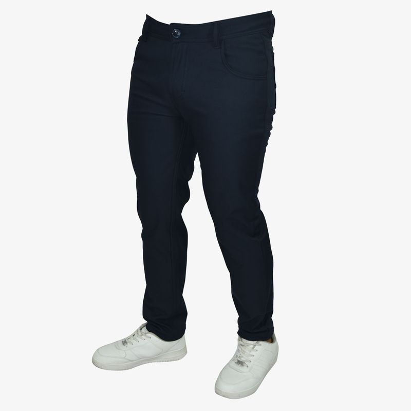 Pantalón Semi Pitillo Smart Fabric – Tejido Tecnológico Impermeable con Protección UV - AZUL MARINO