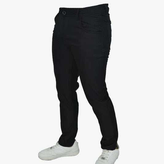Pantalón Semi Pitillo Smart Fabric – Tejido Tecnológico Impermeable con Protección UV - NEGRO