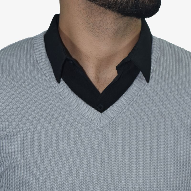 Signature V-Neck Sweater – Thermoregulating and Ultra Comfortable Fabric - LEAD