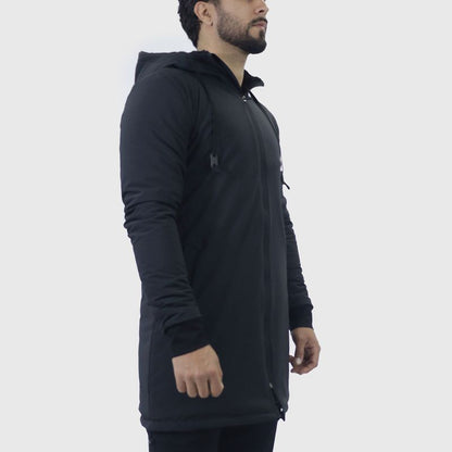 WATERPROOF OVERSIZED PARKA WITH PLUSH LINING - BLACK