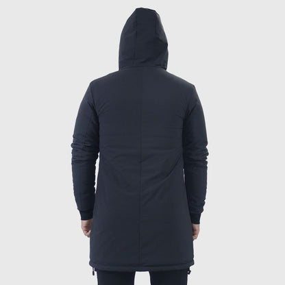 WATERPROOF OVERSIZED PARKA WITH PLUSH LINING - BLACK