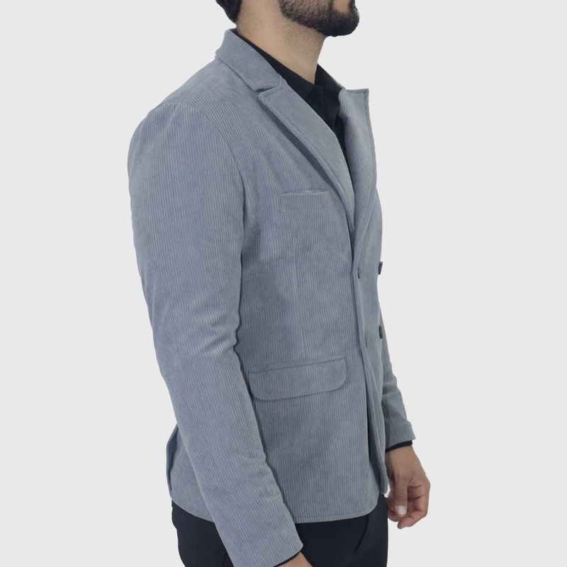 Signature corduroy blazer with notched lapel Perfect Fit Lining with bison leather feel - LEAD