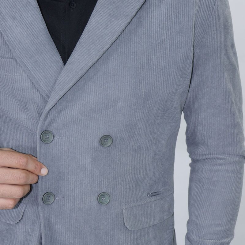 Signature corduroy blazer with notched lapel Perfect Fit Lining with bison leather feel - LEAD