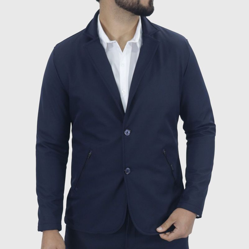 Smart Fabric Signature Waterproof Blazer | Functional Technology | Perfect Fit for Unpredictable Days - BLUE