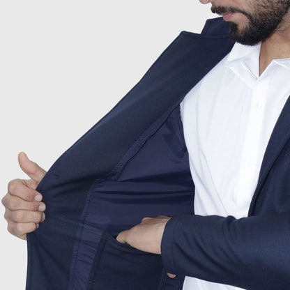 Smart Fabric Signature Waterproof Blazer | Functional Technology | Perfect Fit for Unpredictable Days - BLUE