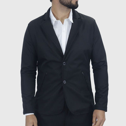 Blazer impermeable Smart Fabric Signature | Tecnología funcional | Ajuste perfecto para días impredecibles - NEGRO