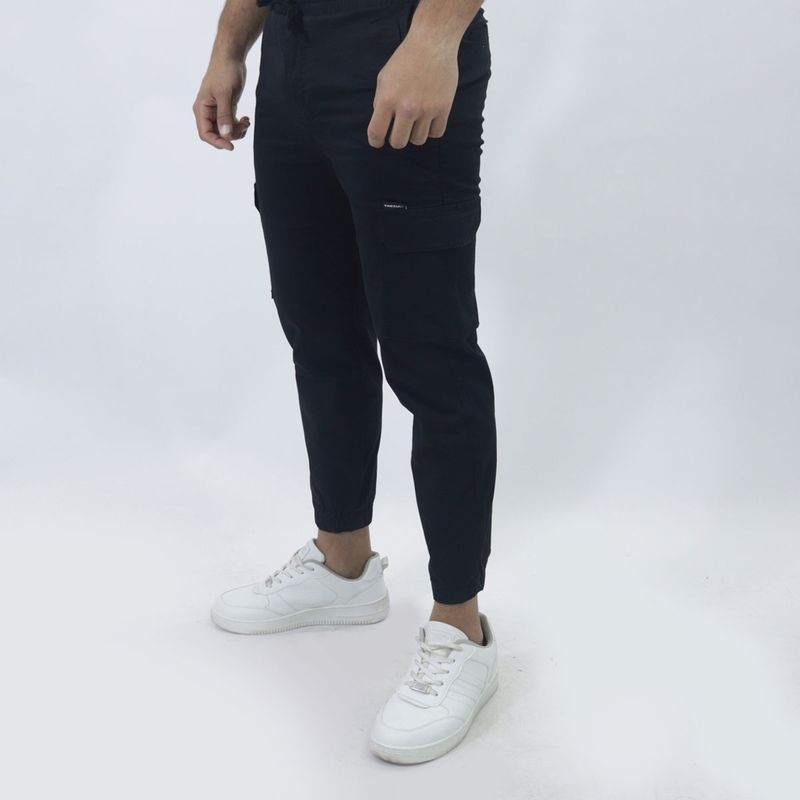 Jogger de drill Liberty | Perfect Fit | Diseño utilitario y confort - NEGRO