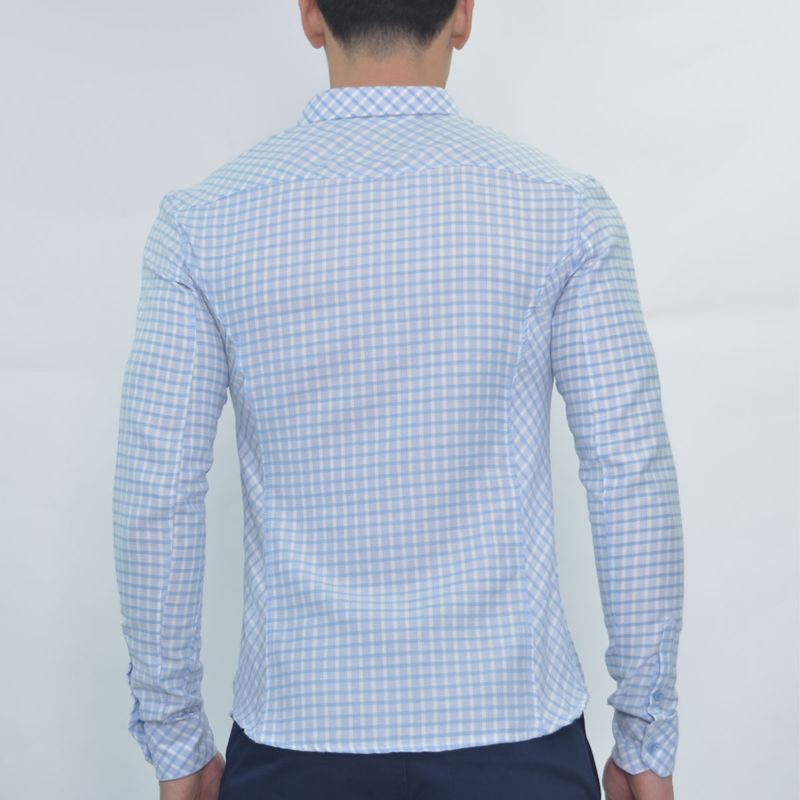 Camisa a cuadros Corte vaquero con bolsillos frontales - BLACEL