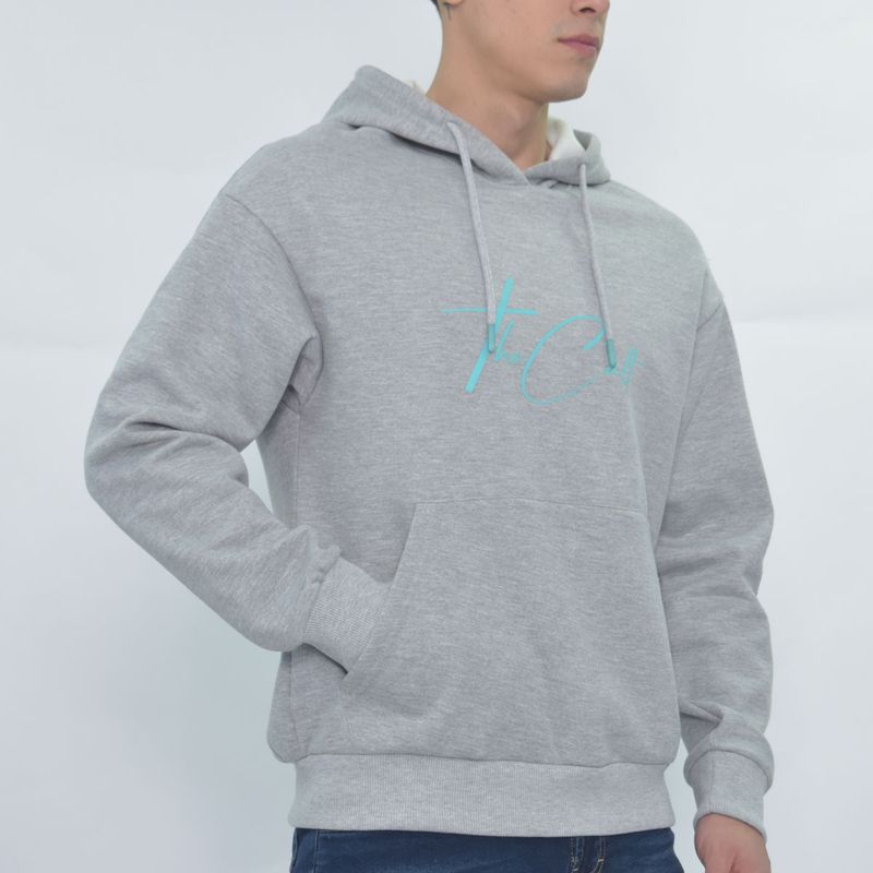 Liberty flannel hoodie Urban warmth - MELANGE