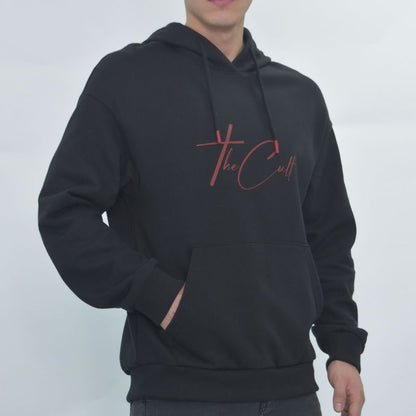 Liberty flannel hoodie Urban warmth - BLACK