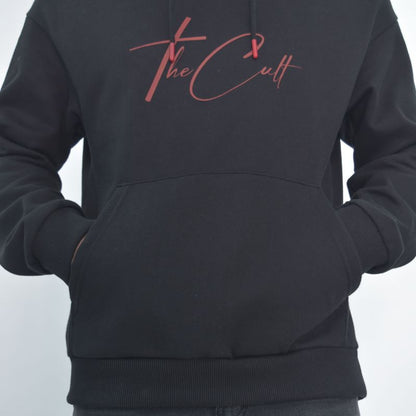 Liberty flannel hoodie Urban warmth - BLACK