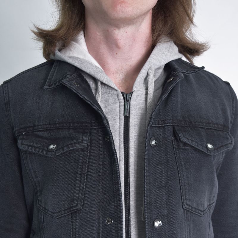 Liberty denim jacket lined with plush Urban style Perfect Fit - LEAD