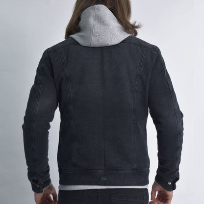 Liberty denim jacket lined with plush Urban style Perfect Fit - LEAD