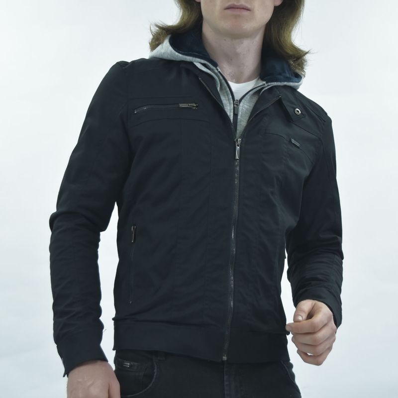 Drill Jacket with detachable bib and hood Signature Edition - NIGHT BLUE