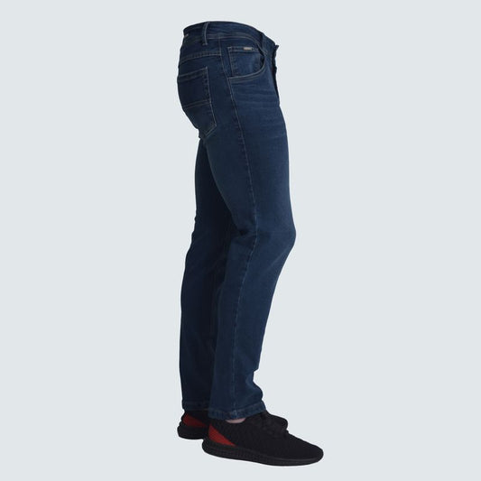 Pantalon denim entubado Perfect Fit | Tejido stretch con confort estructurado - BEIGE