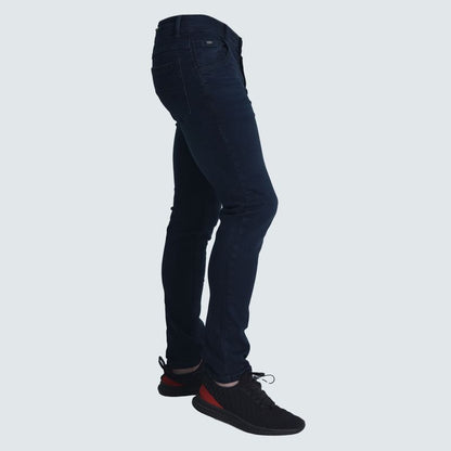 Pantalon denim semipitillo Perfect Fit | Estilo relajado con estructura - ACERO