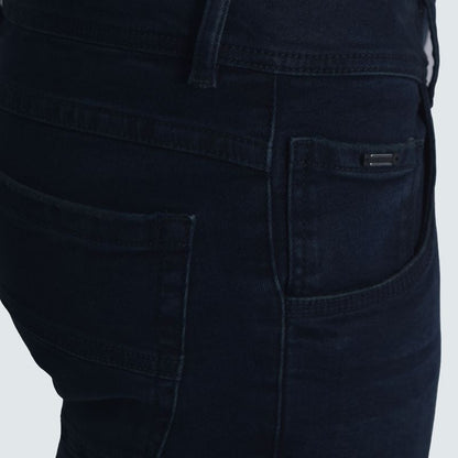 Pantalon denim semipitillo Perfect Fit | Estilo relajado con estructura - ACERO