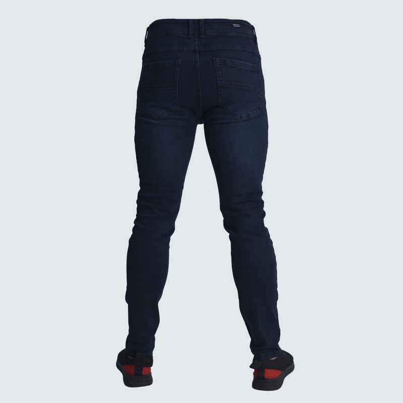 Pantalon denim semipitillo Perfect Fit | Estilo relajado con estructura - ACERO