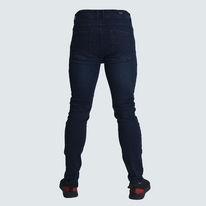 Pantalon denim semipitillo Perfect Fit | Estilo relajado con estructura - ACERO